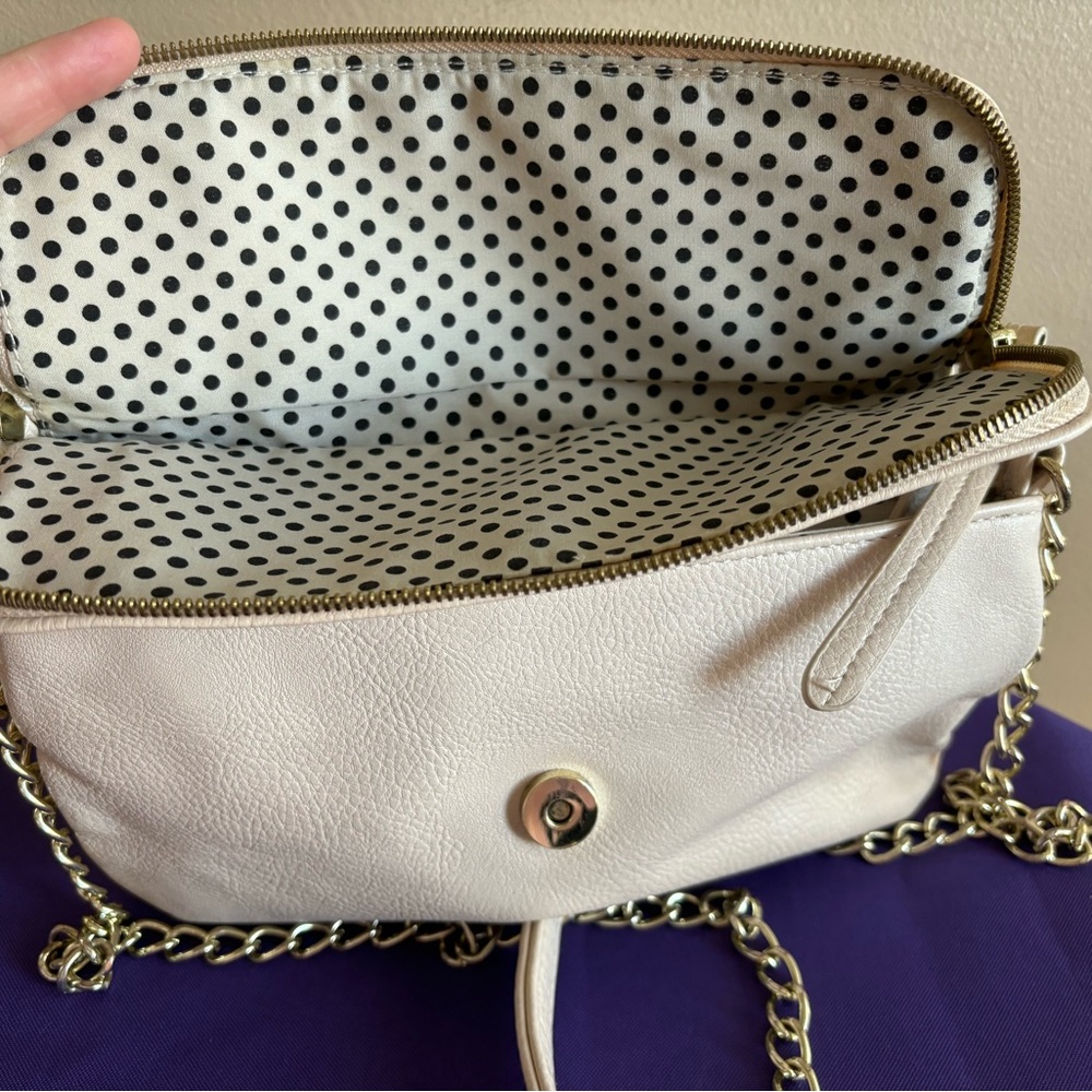 lp Blue purse with gold chain - Picture 6 of 7
